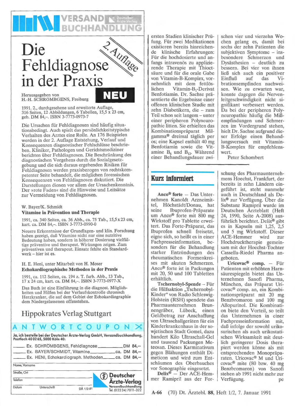 Vorschauseite 1: Kurz informiert