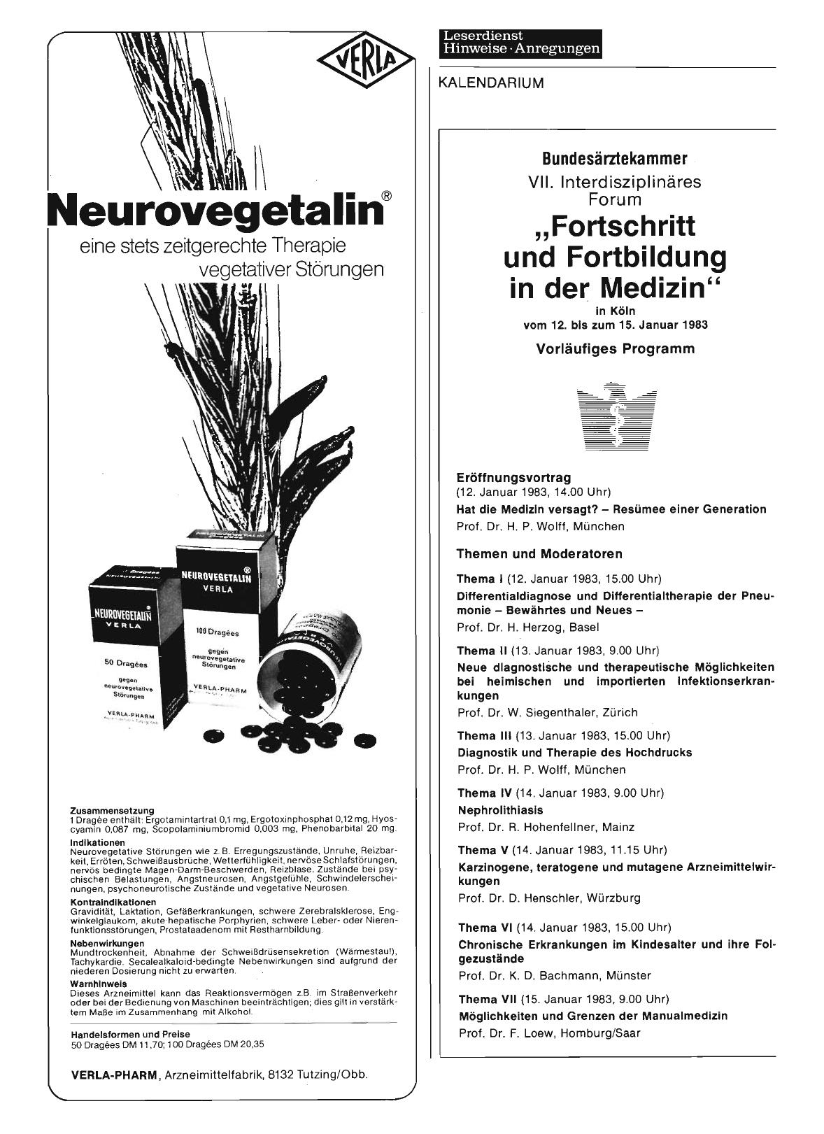 Vorschauseite 1: VII. Interdisziplinäres Forum „Fortschritt und Fortbildung in der Medizin“