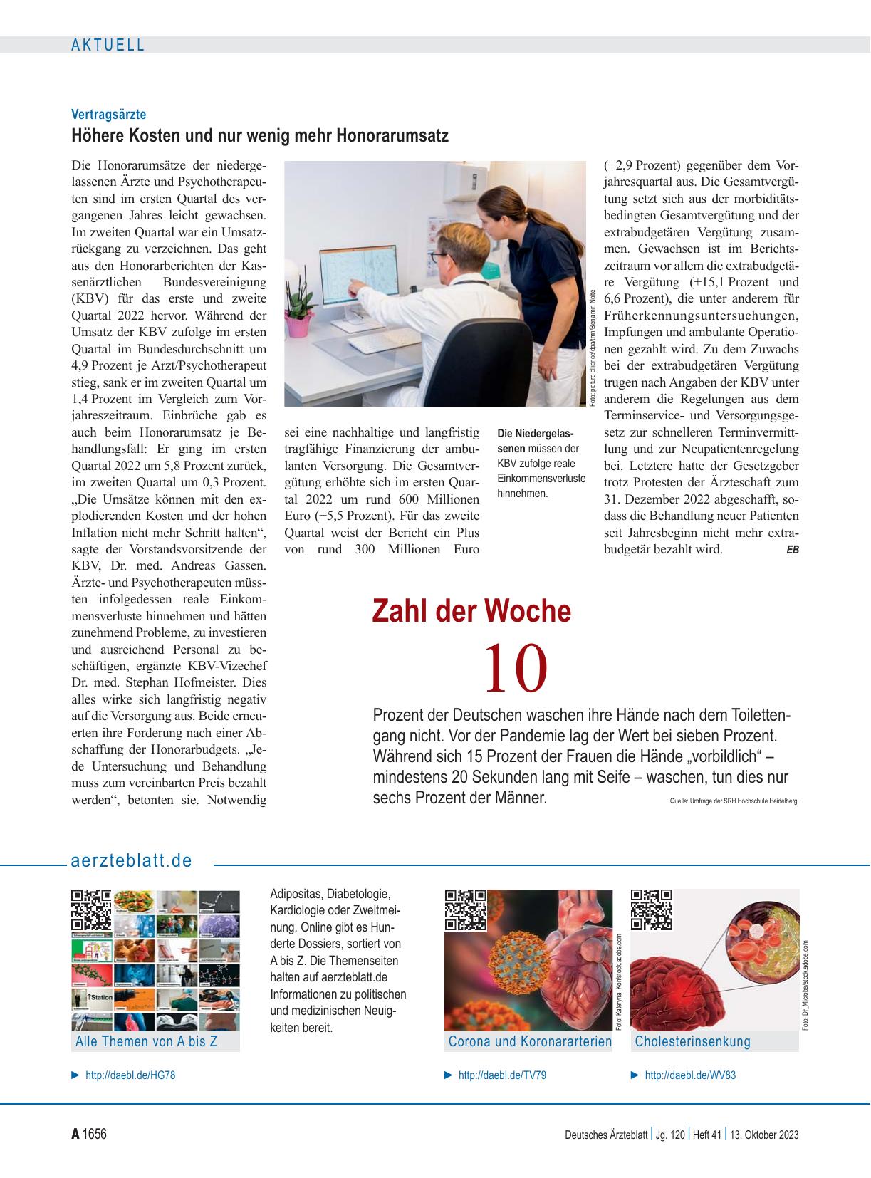 Vorschauseite 1: Ärzteblatt. de