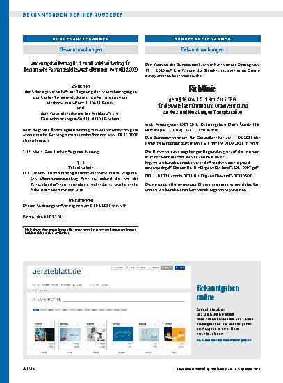 Vorschauseite 1: Bekanntgaben online
