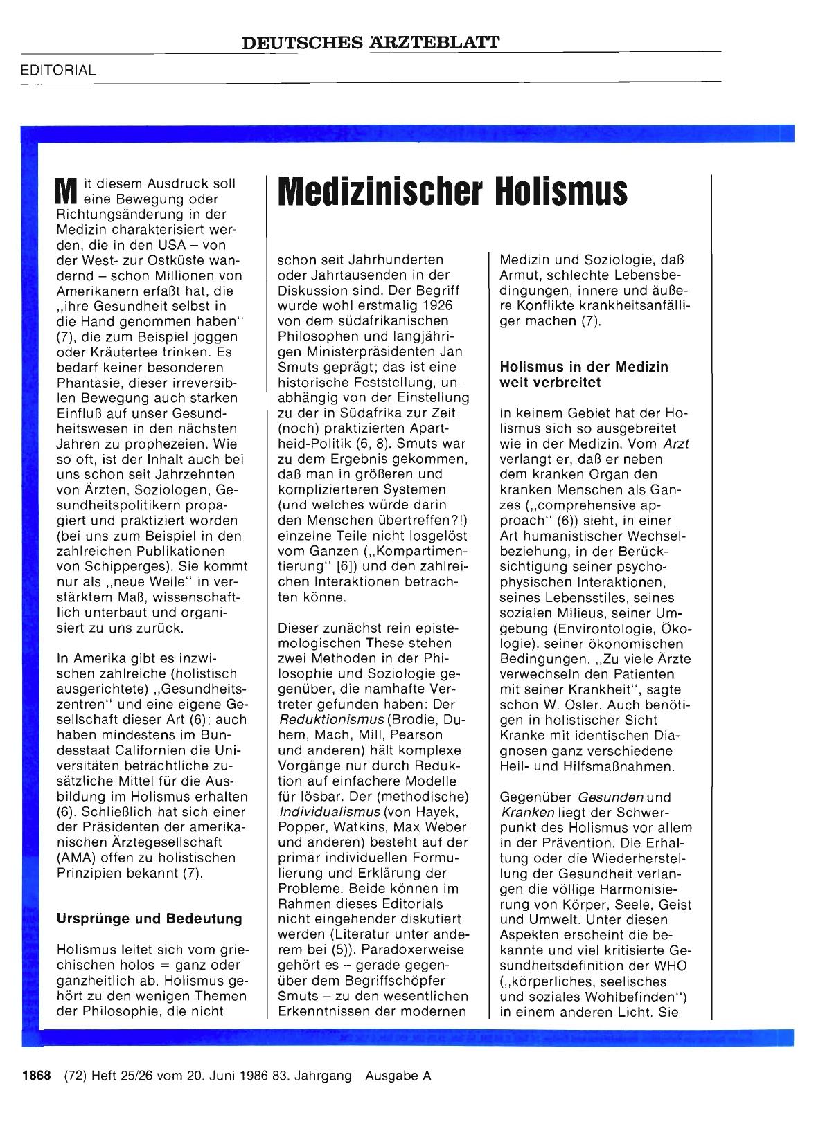 Vorschauseite 1: Medizinischer Holismus