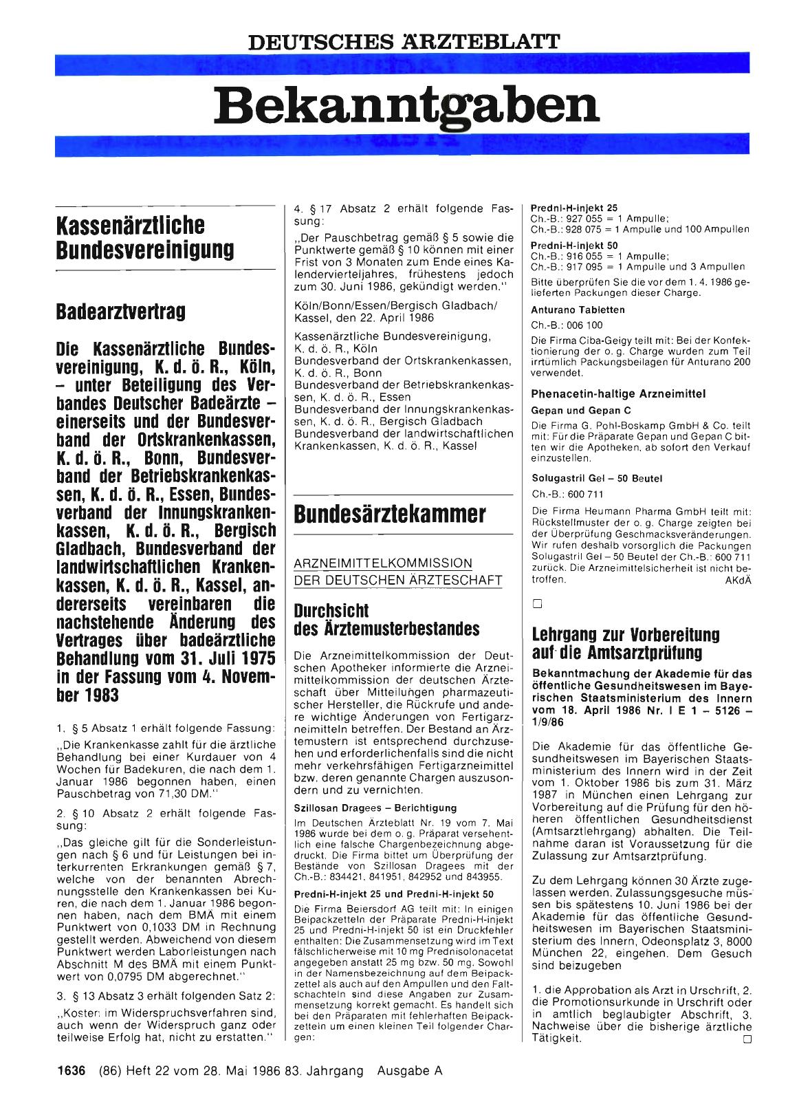 Vorschauseite 1: Badearztvertrag