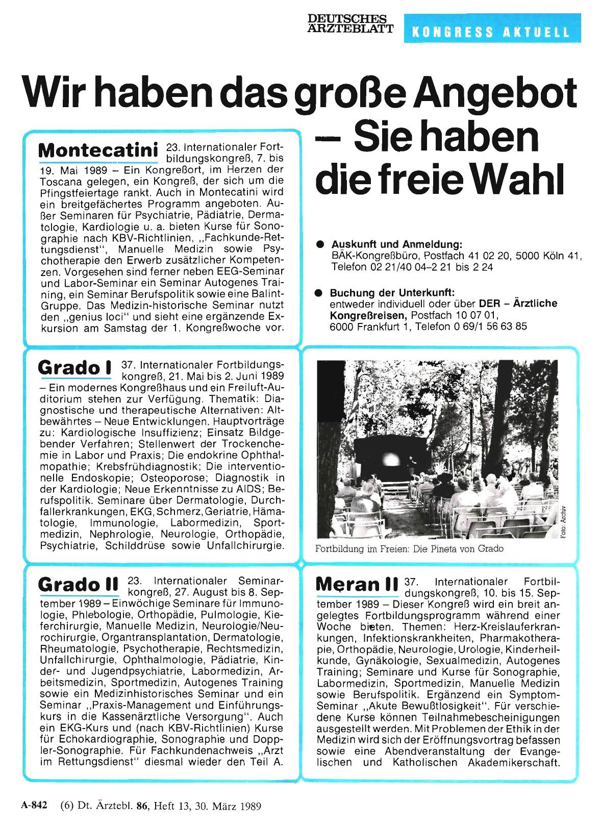 Vorschauseite 1: Wir haben das große Angebot – Sie haben die freie Wahl