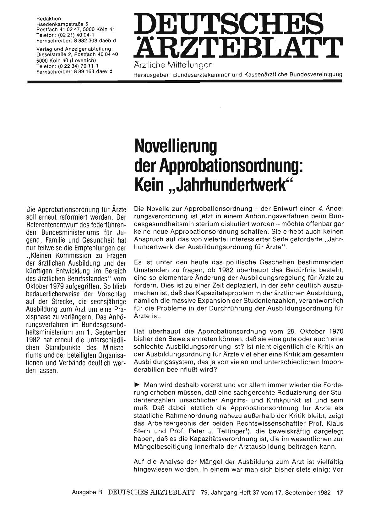 Vorschauseite 1: Novaliierung der Approbationsordnung: Kein „Jahrhundertwerk''