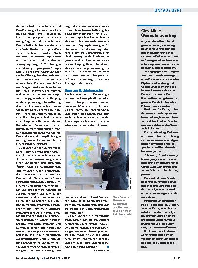 Vorschauseite 1: Checkliste Übernahmevertrag