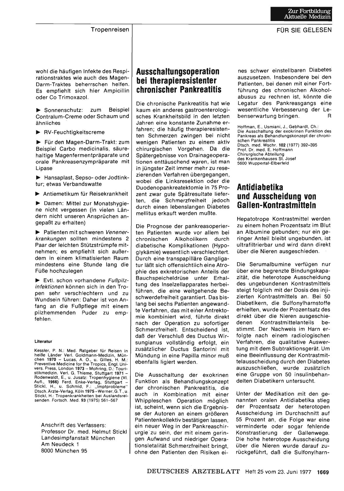 Vorschauseite 1: Ausschaltungsoperation bei therapieresistenter chronischer Pankreatitis