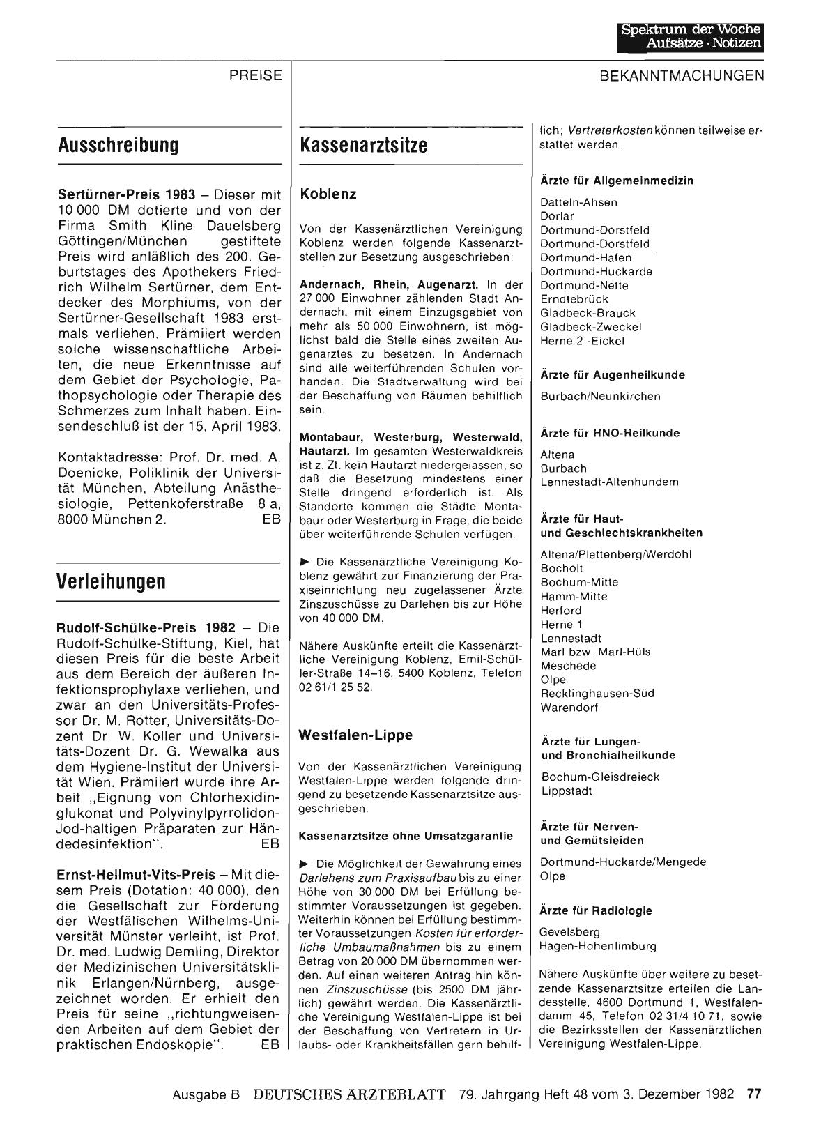 Vorschauseite 1: Kassenarztsitze