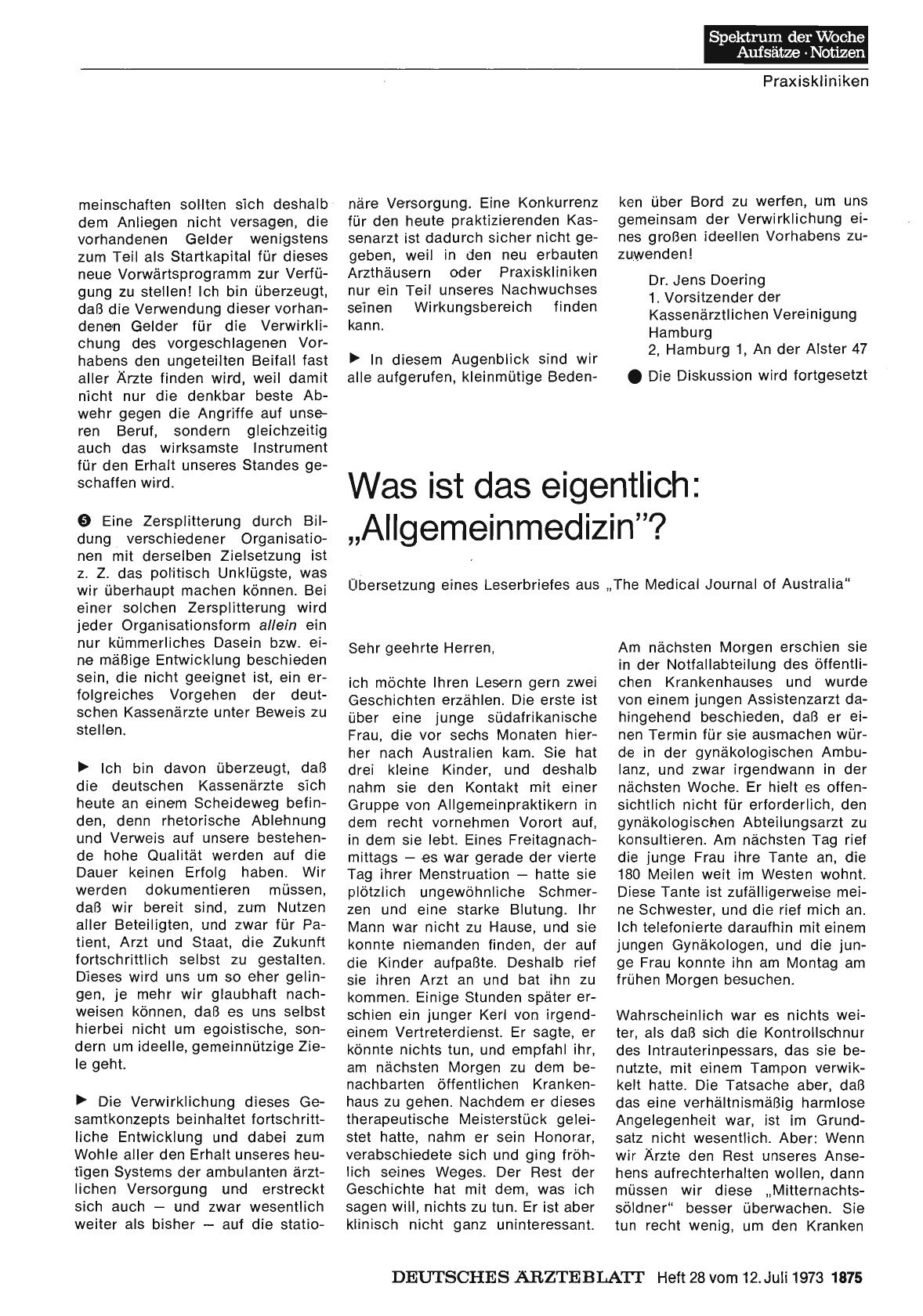 Vorschauseite 1: Was ist das eigentlich: "Allgemeinmedizin"?