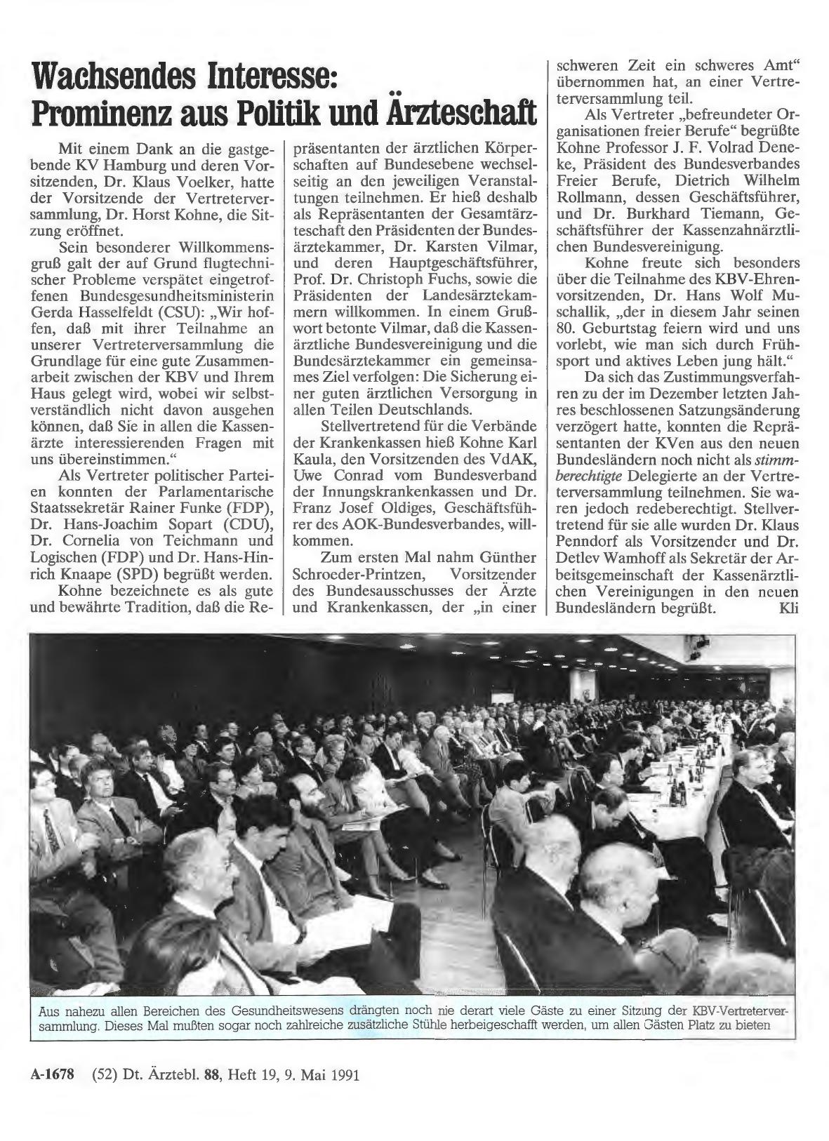Vorschauseite 1: Wachsendes Interesse: Prominenz aus Politik und Ärzteschaft