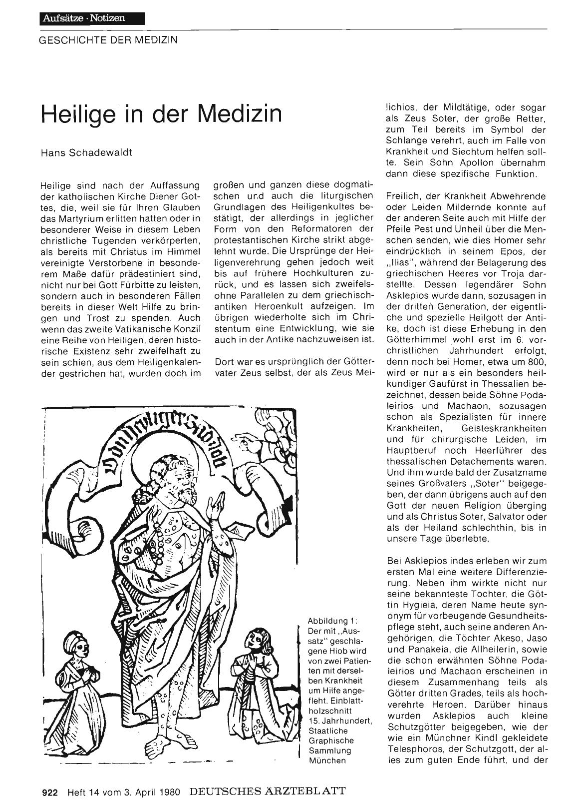 Vorschauseite 1: Heilige in der Medizin