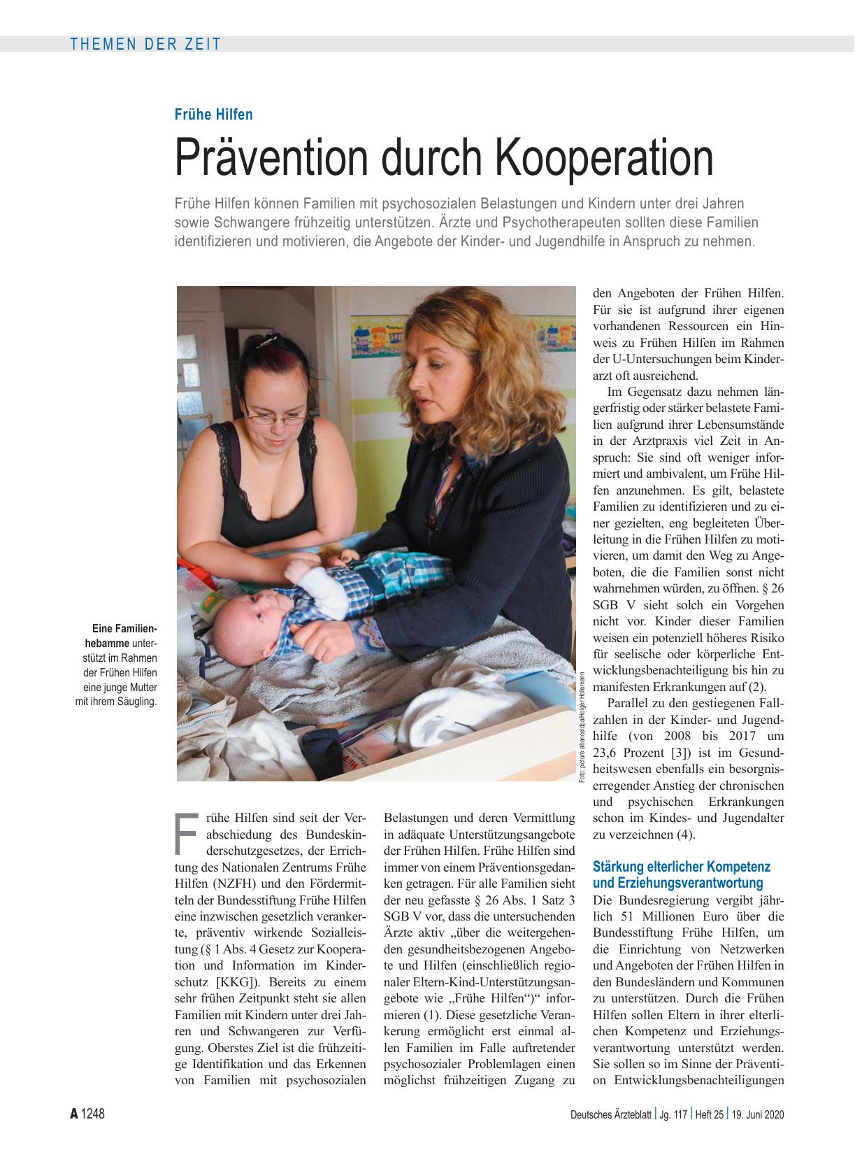 Vorschauseite 1: Frühe Hilfen: Prävention durch Kooperation
