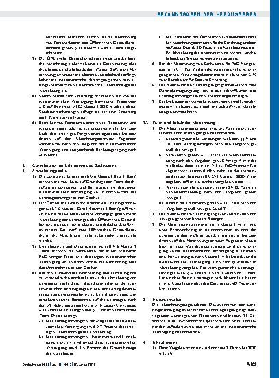 Vorschauseite 4: Vorgaben der Kassenärztlichen Bundesvereinigung für die Leistungserbringer zur Coronavirus-Testverordnung vom 30. November 2020 (Vorgaben KBV-LE) gemäß § 7 Absatz 6 und 7 der Vero…