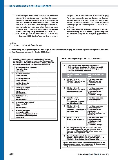 Vorschauseite 5: Vorgaben der Kassenärztlichen Bundesvereinigung für die Leistungserbringer zur Coronavirus-Testverordnung vom 30. November 2020 (Vorgaben KBV-LE) gemäß § 7 Absatz 6 und 7 der Vero…