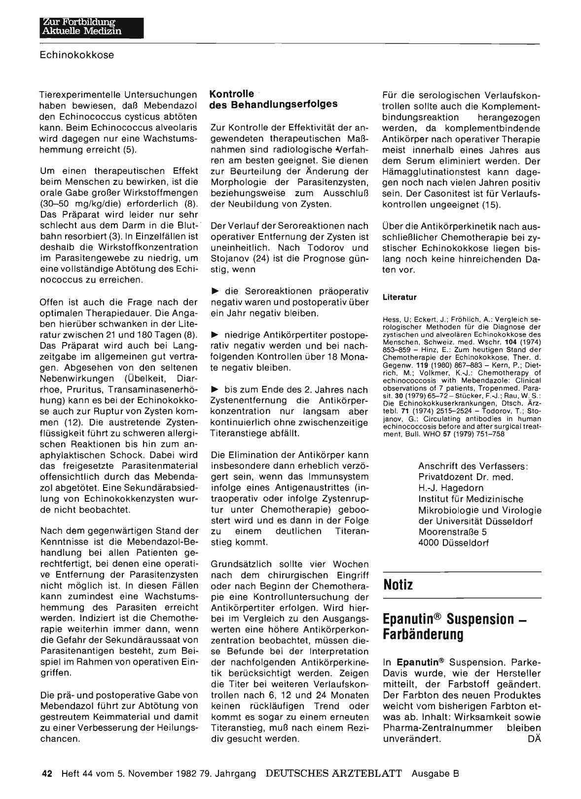 Vorschauseite 1: Epanutin® Suspension - Farbänderung