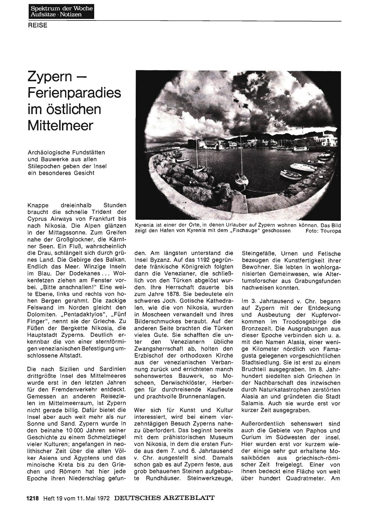 Vorschauseite 1: Zypern — Ferienparadies im östlichen Mittelmeer