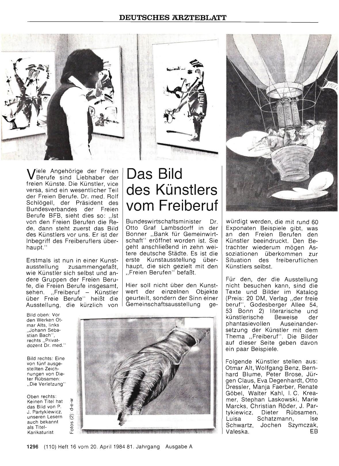 Vorschauseite 1: Das Bild des Künstlers vom Freiberuf