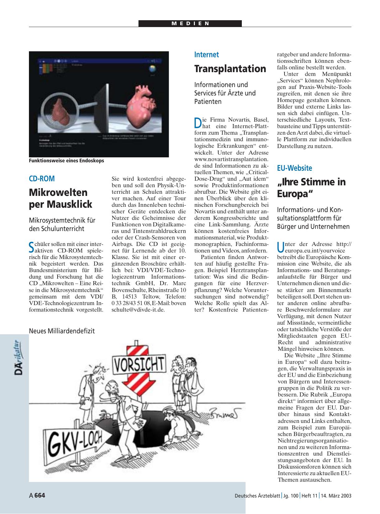 Vorschauseite 1: EU-Website: „Ihre Stimme in Europa“