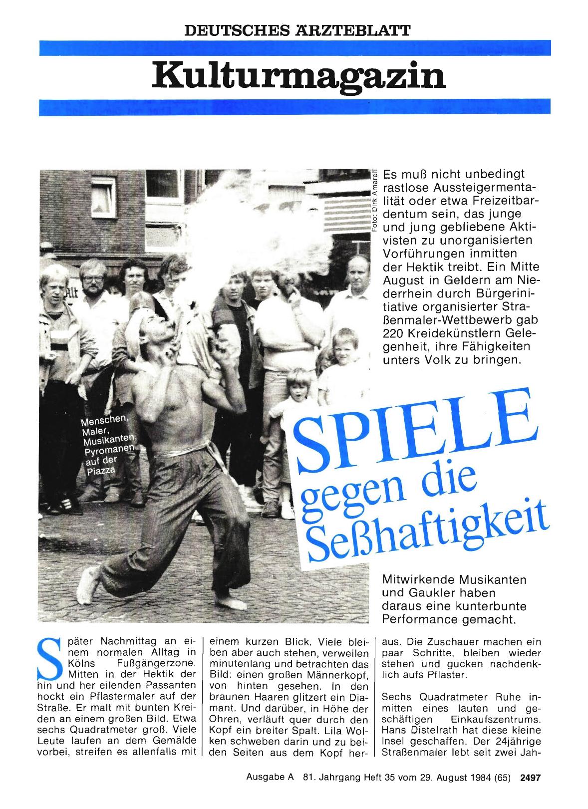 Vorschauseite 1: Spiele gegen die Seßhaftigkeit