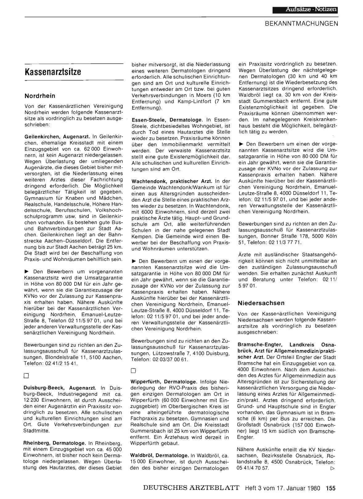 Vorschauseite 1: Kassenarztsitze