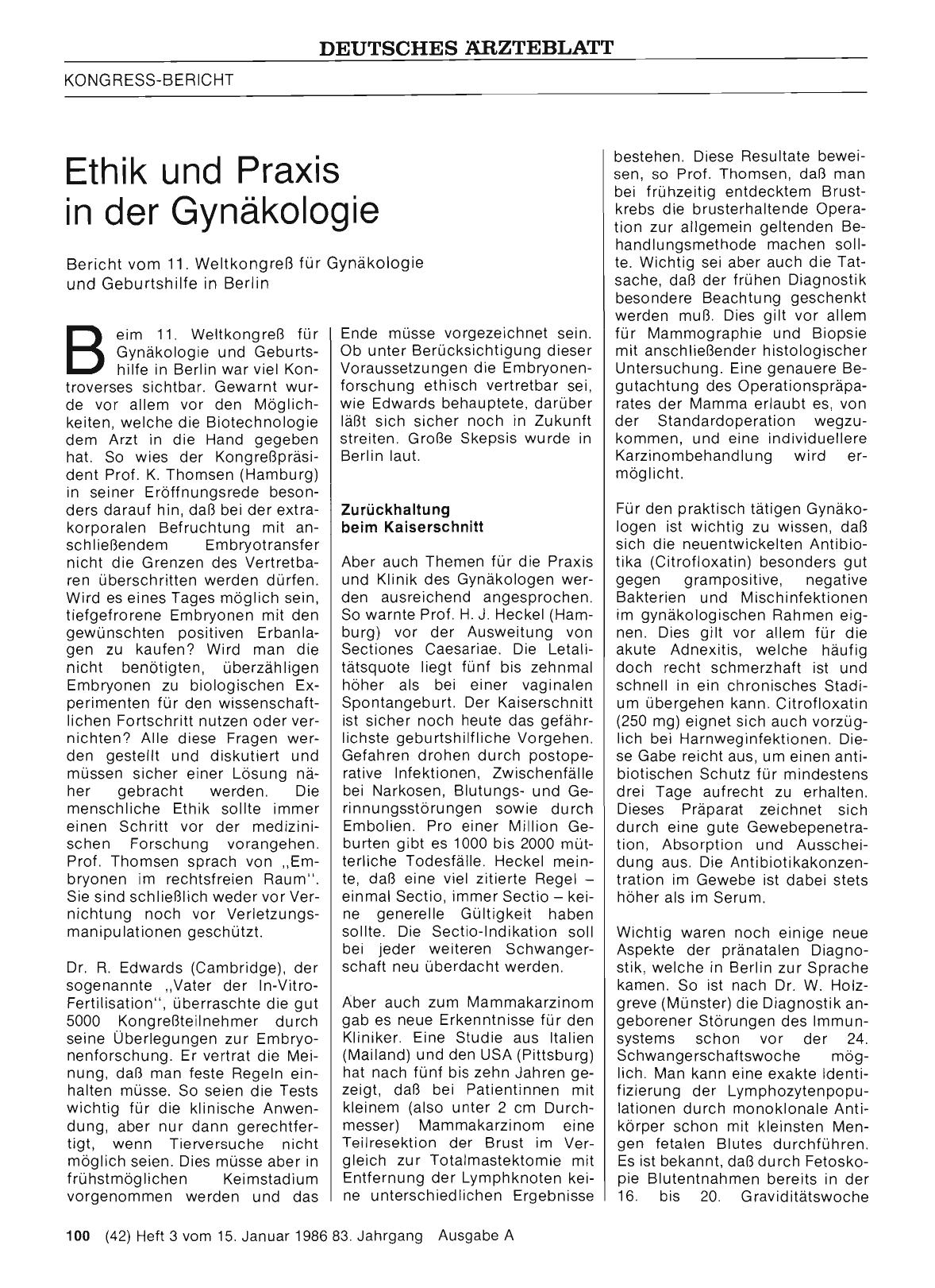 Vorschauseite 1: Ethik und Praxis in der Gynäkologie
