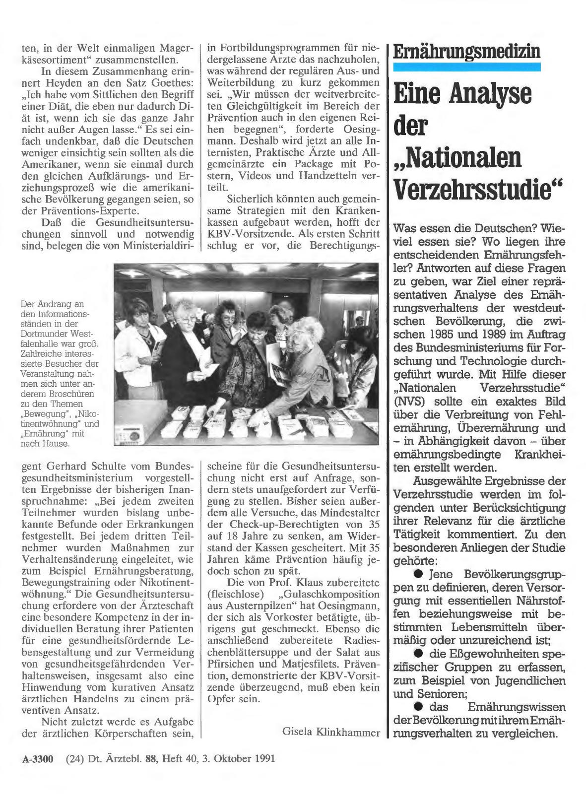 Vorschauseite 1: Ernährungsmedizin: Eine Analyse der „Nationalen Verzehrsstudie“