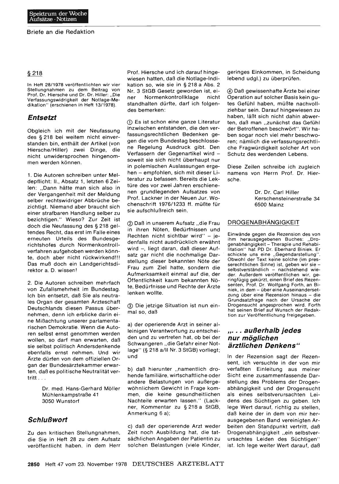 Vorschauseite 1: § 218: Entsetzt