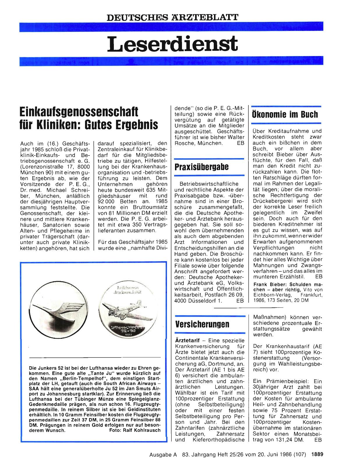 Vorschauseite 1: Einkaufsgenossenschaft für Kliniken: Gutes Ergebnis