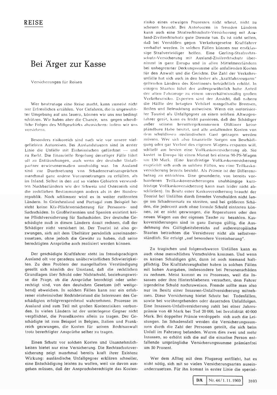 Vorschauseite 1: Bei Ärger zur Kasse