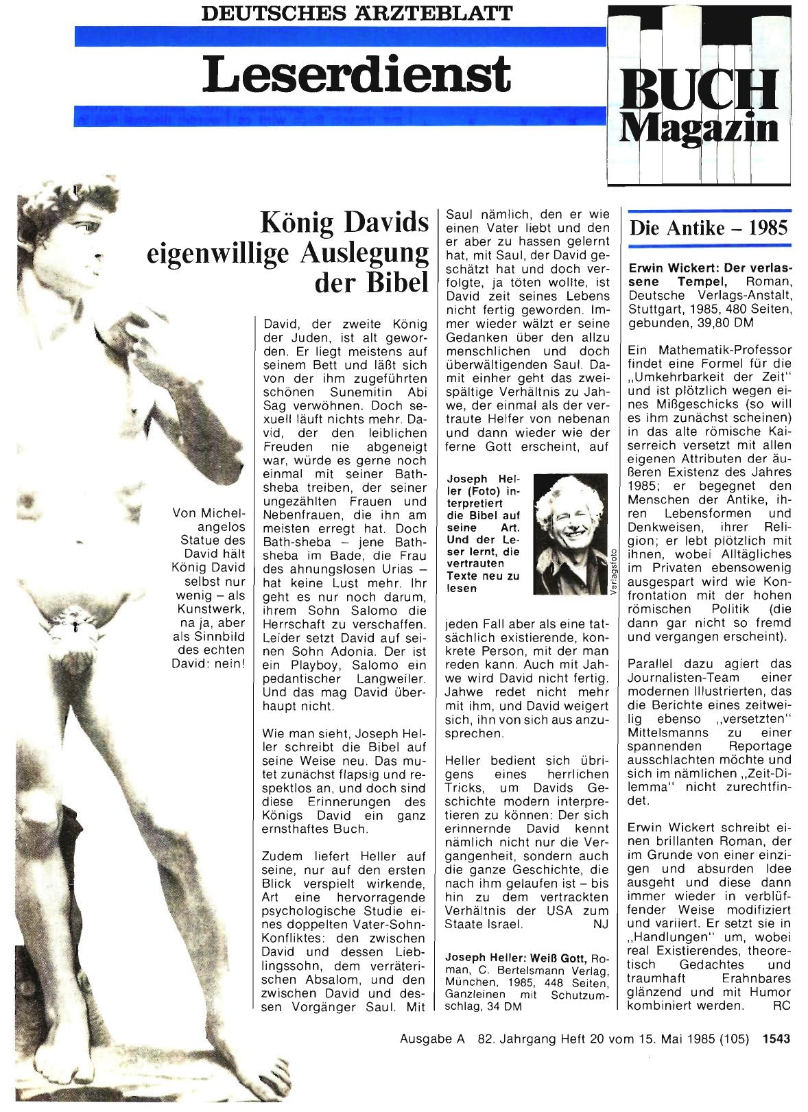 Vorschauseite 1: König Davids eigenwillige Auslegung der Bibel