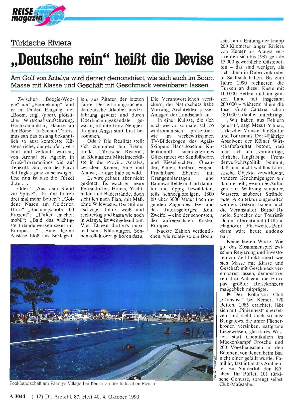 Vorschauseite 1: Türkische Riviera: „Deutsche rein“ heißt die Devise