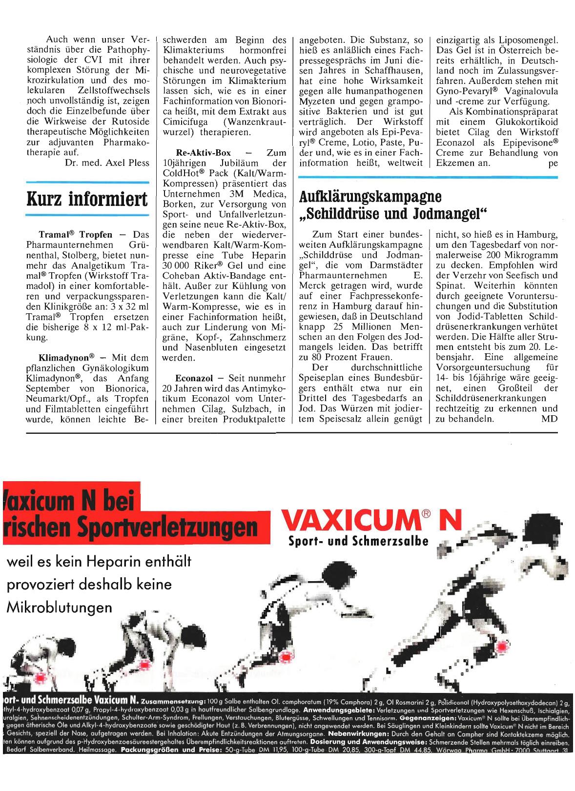 Vorschauseite 1: Kurz informiert