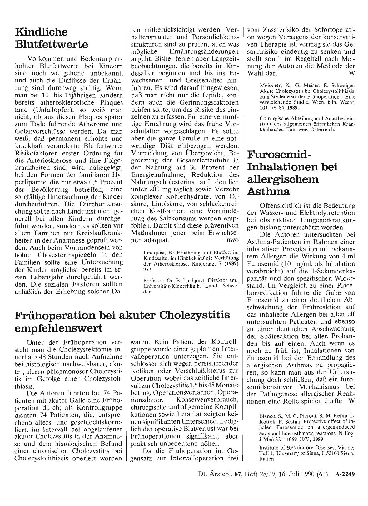 Vorschauseite 1: Frühoperation bei akuter Cholezystitis empfehlenswert