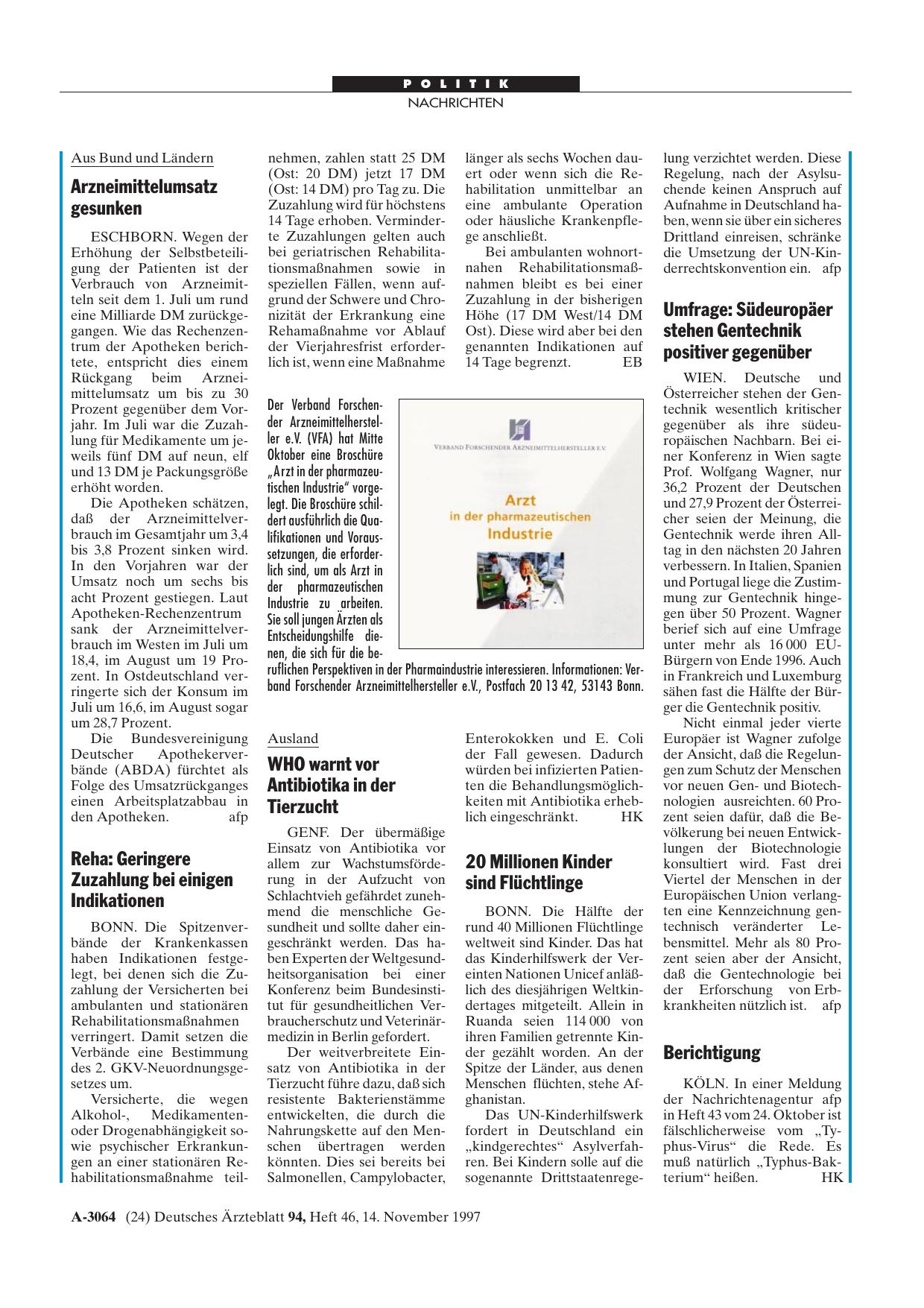 Vorschauseite 1: Berichtigung