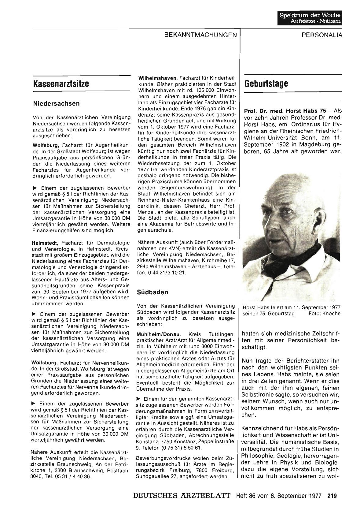 Vorschauseite 1: Kassenarztsitze