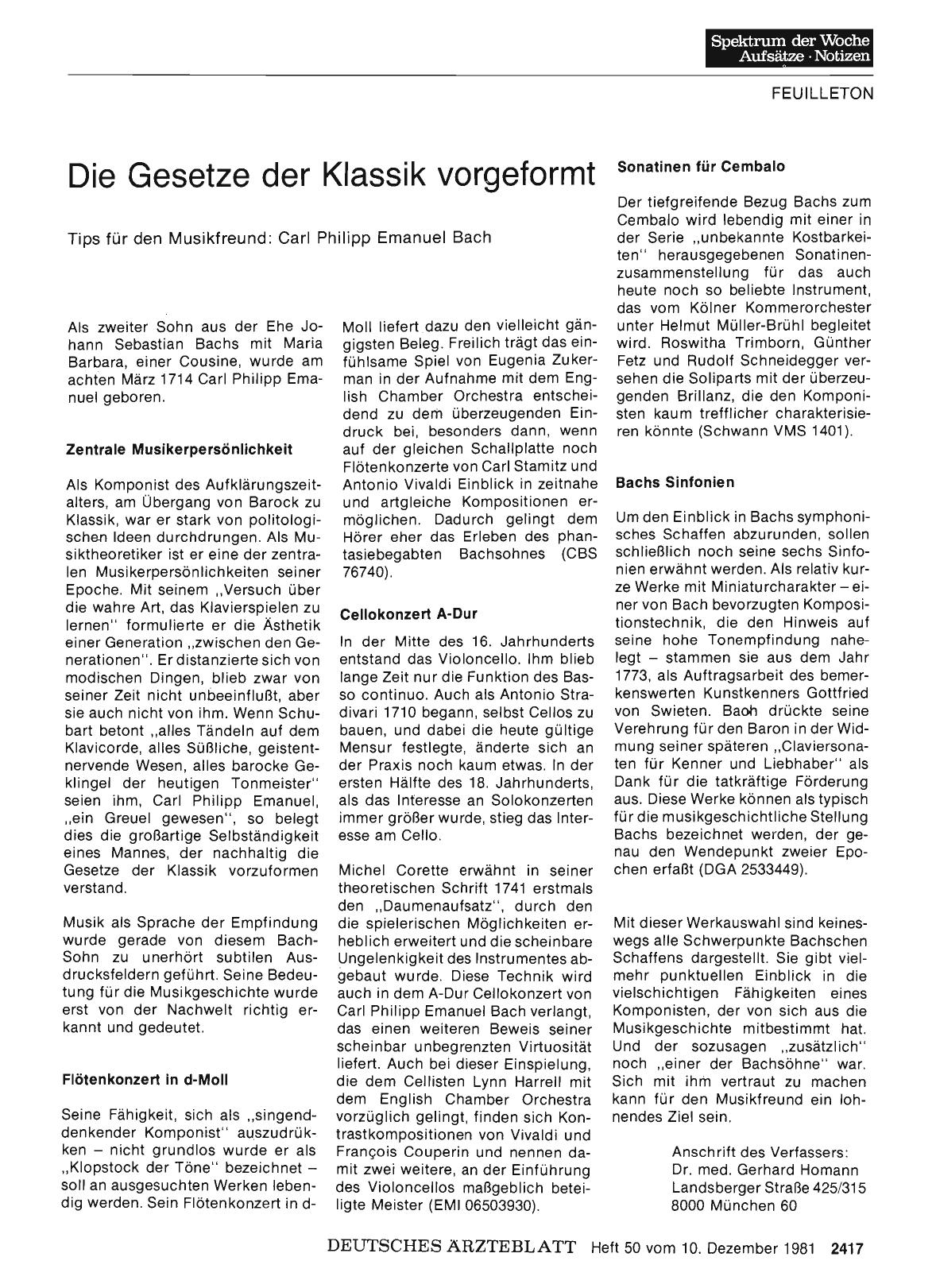 Vorschauseite 1: Die Gesetze der Klassik vorgeformt