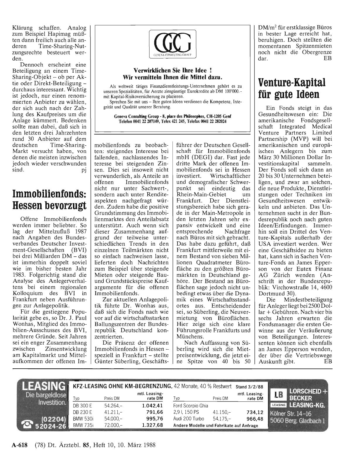 Vorschauseite 1: Immobilienfonds: Hessen bevorzugt