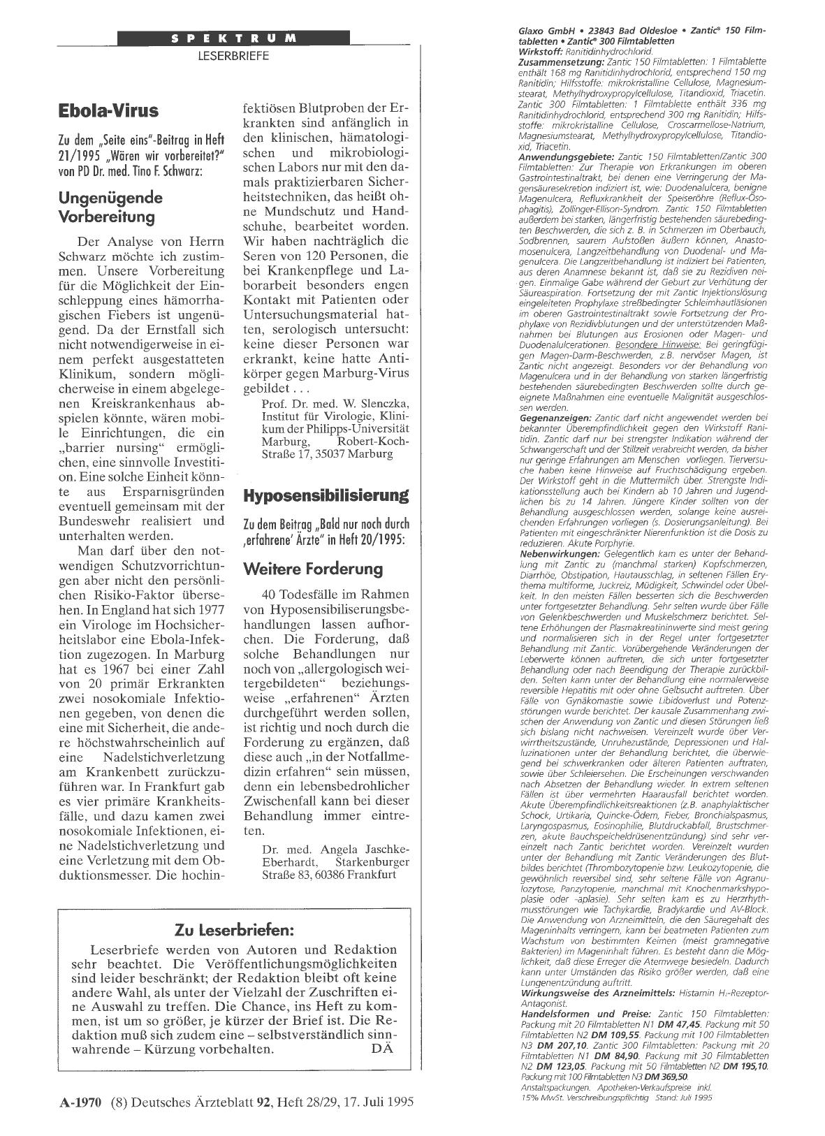Vorschauseite 1: Ebola-Virus: Ungenügende Vorbereitung