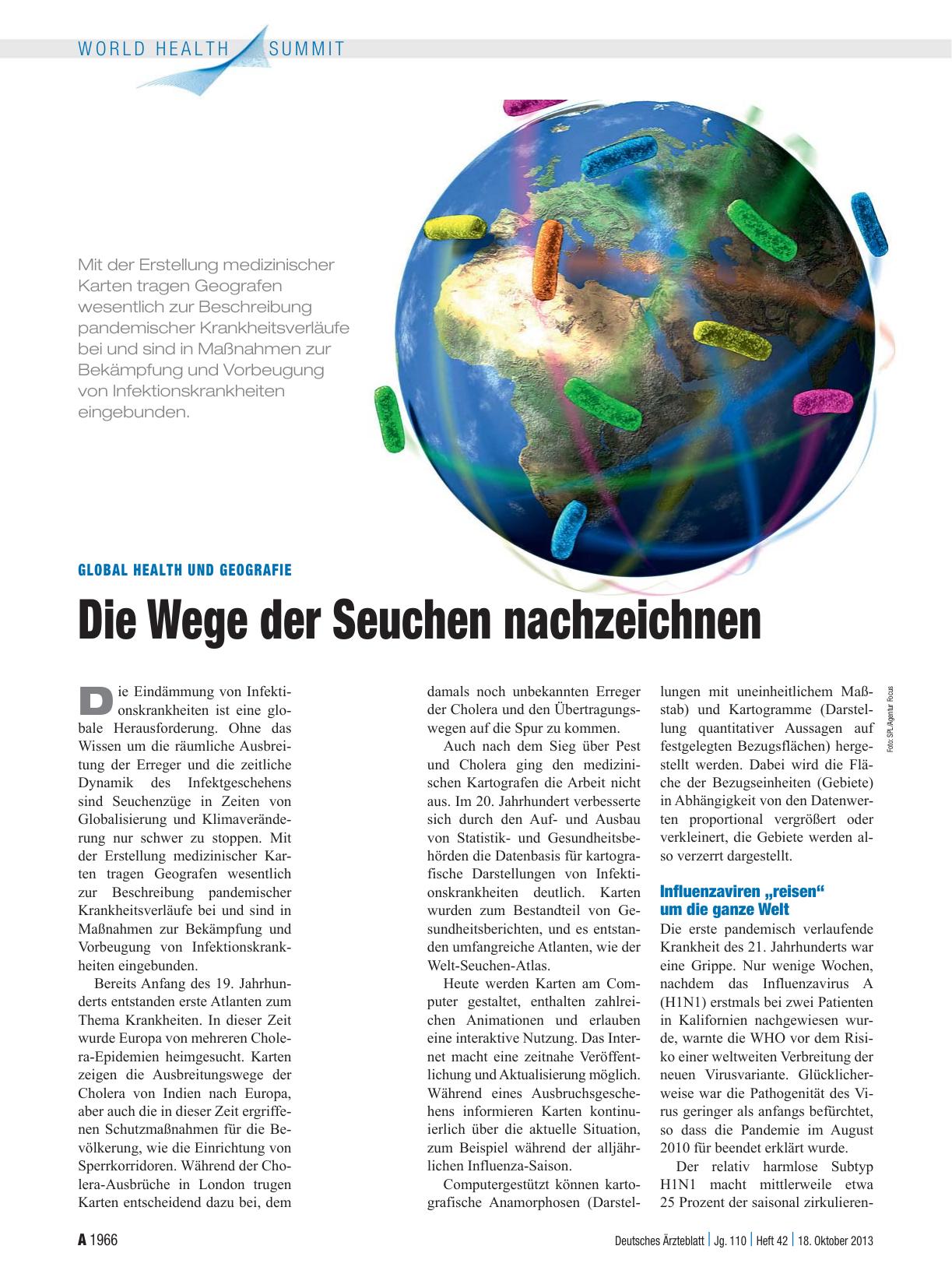 Vorschauseite 1: Global Health und Geografie: Die Wege der Seuchen nachzeichnen