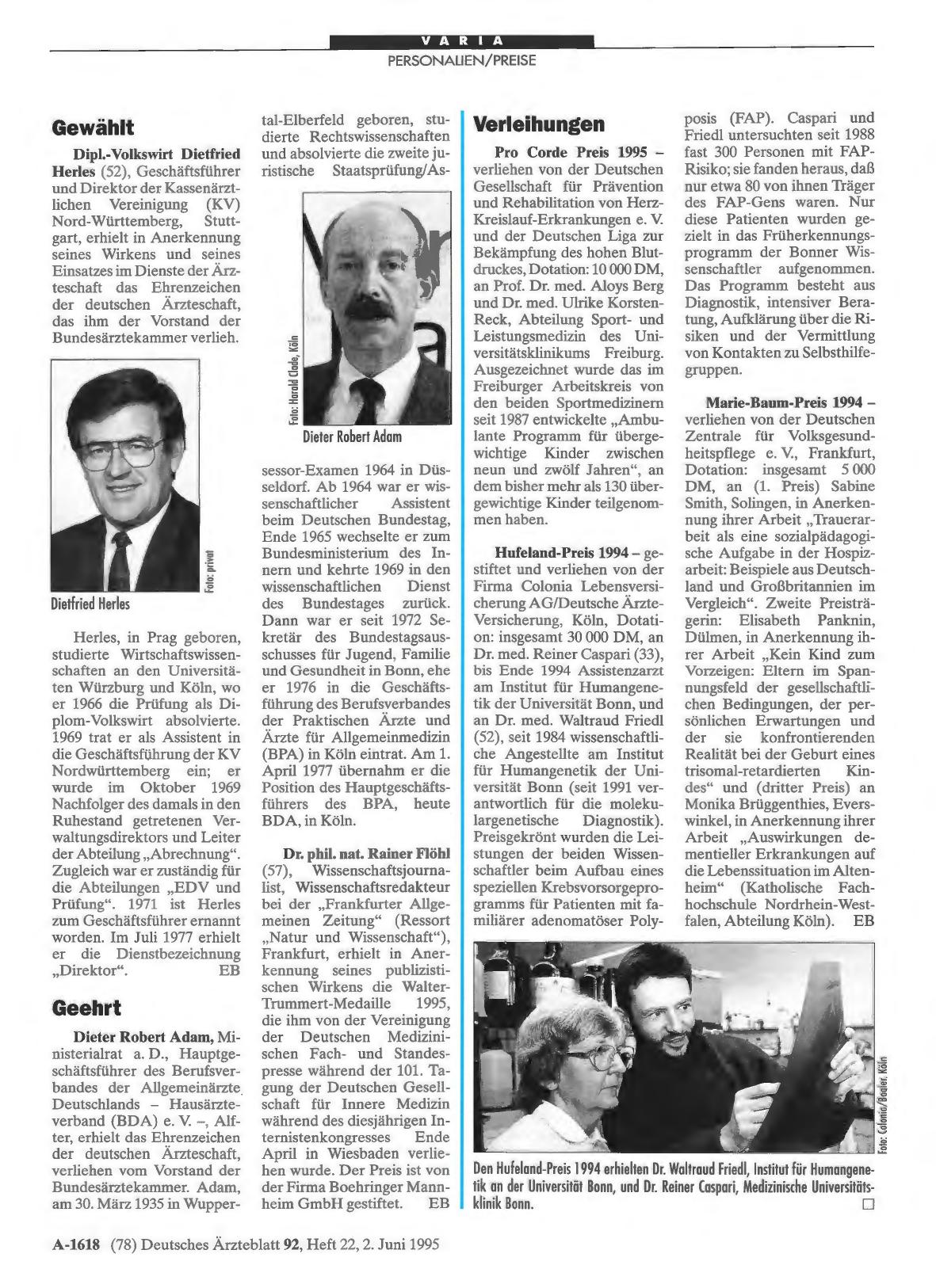 Vorschauseite 1: Geehrt