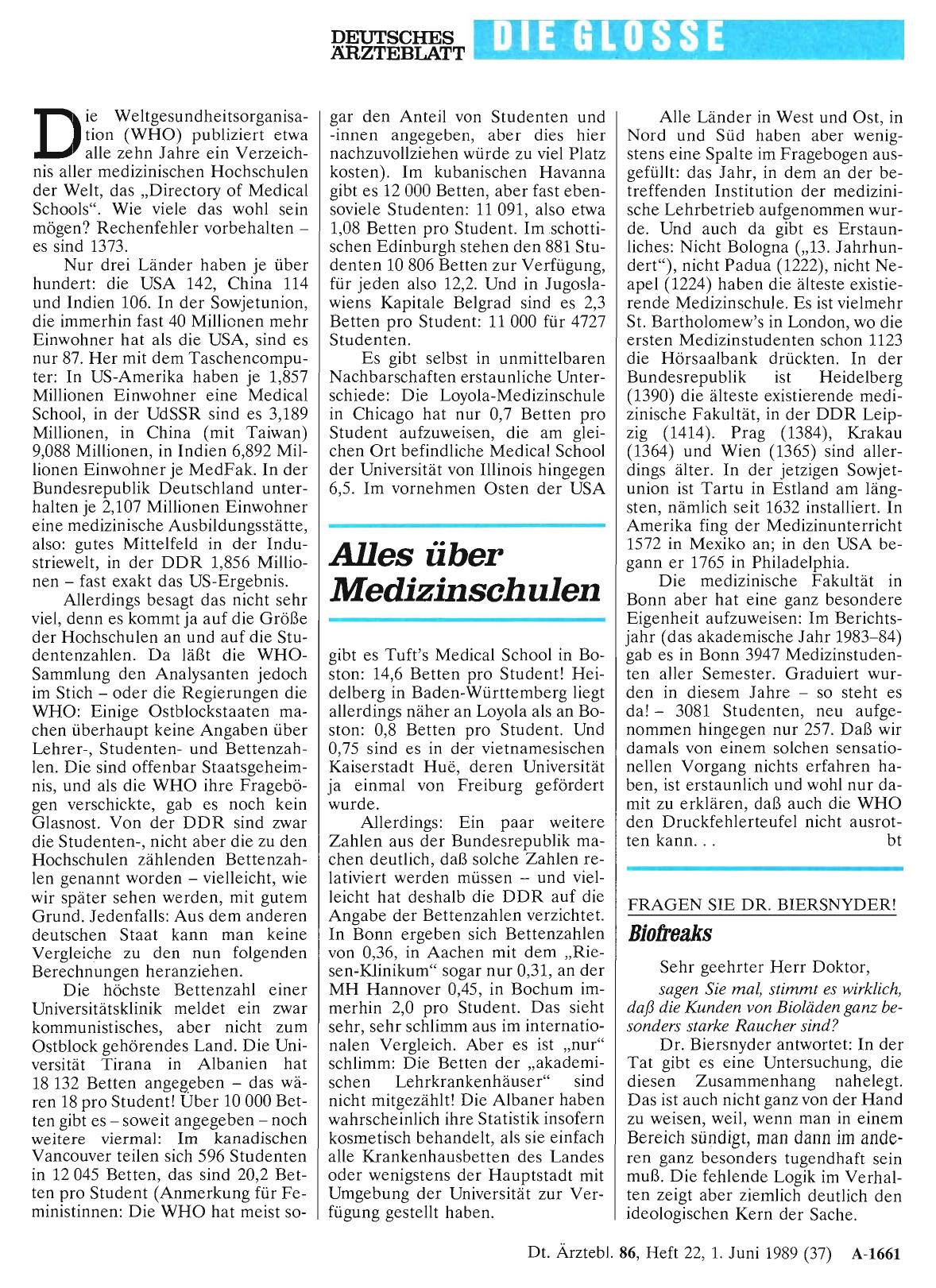 Vorschauseite 1: Alles über Medizinschulen