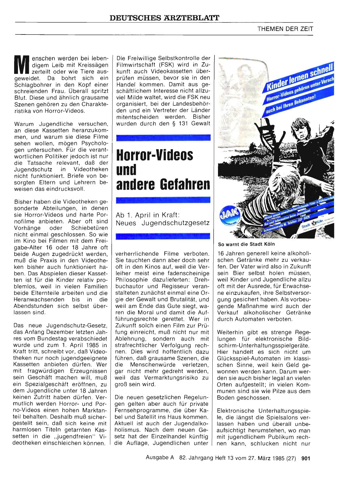 Vorschauseite 1: Horror-Videos und andere Gefahren