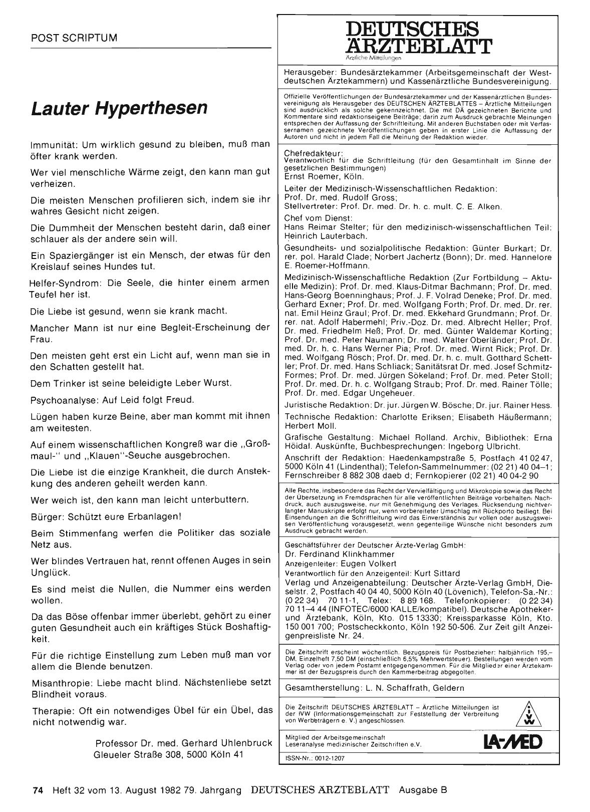 Vorschauseite 1: Lauter Hyperthesen