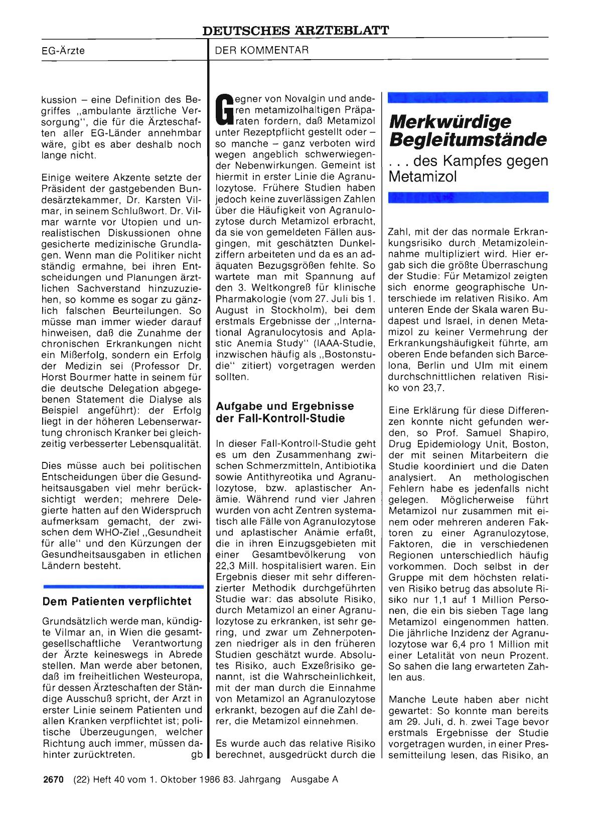 Vorschauseite 1: Merkwürdige Begleitumstände des Kampfes gegen Metamizol