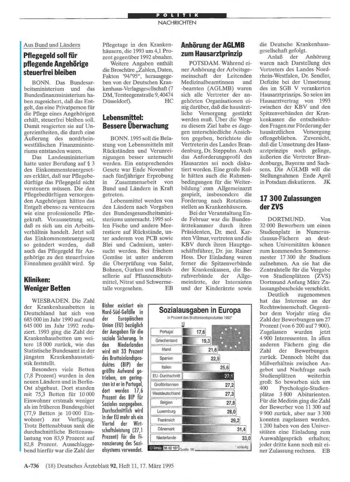 Vorschauseite 1: 17 300 Zulassungen der ZVS