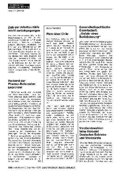 Vorschauseite 1: Vorstandswahlen beim Verband Deutscher Betriebsund Werksärzte