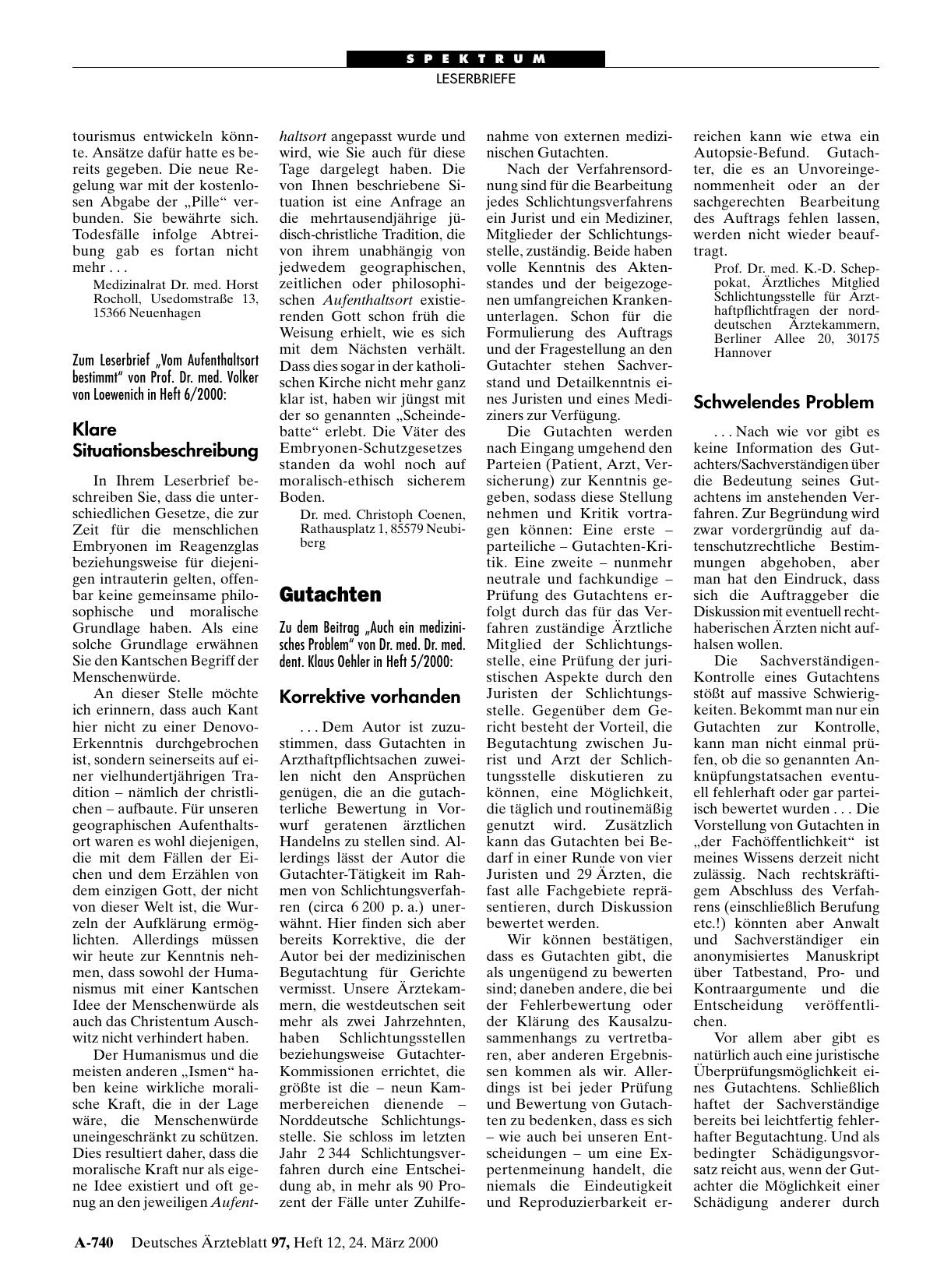 Vorschauseite 1: Lebensrecht: Klare Situationsbeschreibung