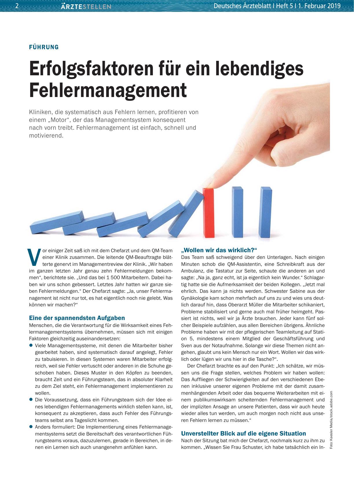 Vorschauseite 1: Führung: Erfolgsfaktoren für ein lebendiges Fehlermanagement