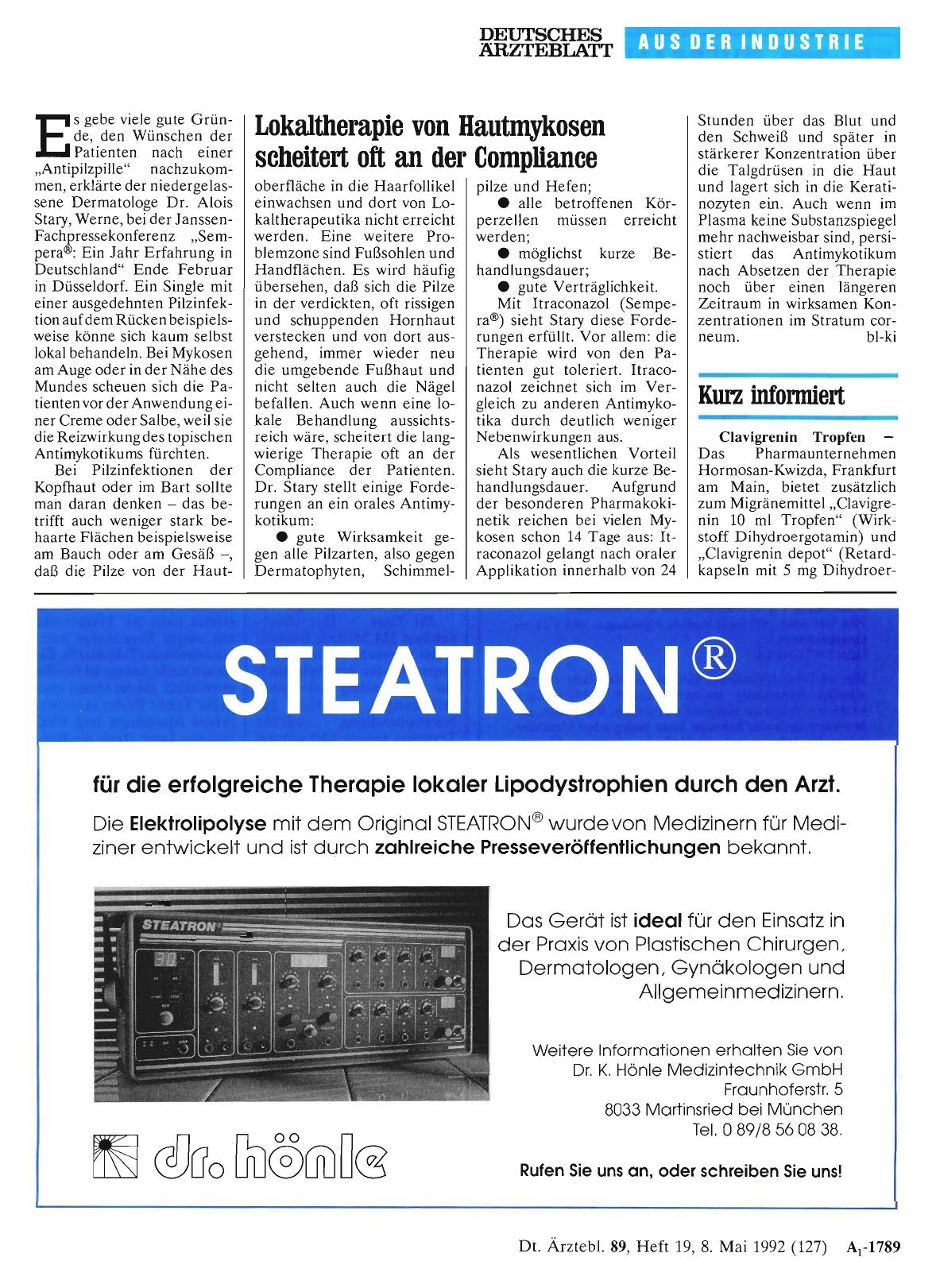 Vorschauseite 1: Kurz informiert