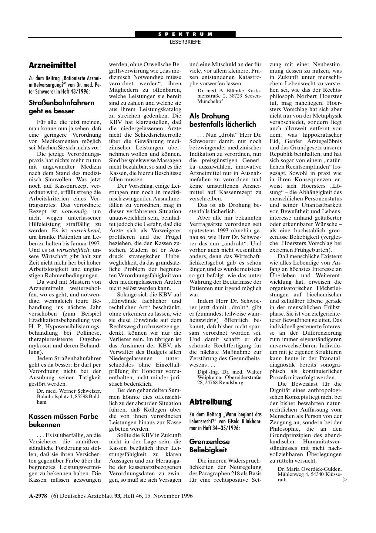 Vorschauseite 1: Abtreibung: Grenzenlose Beliebigkeit