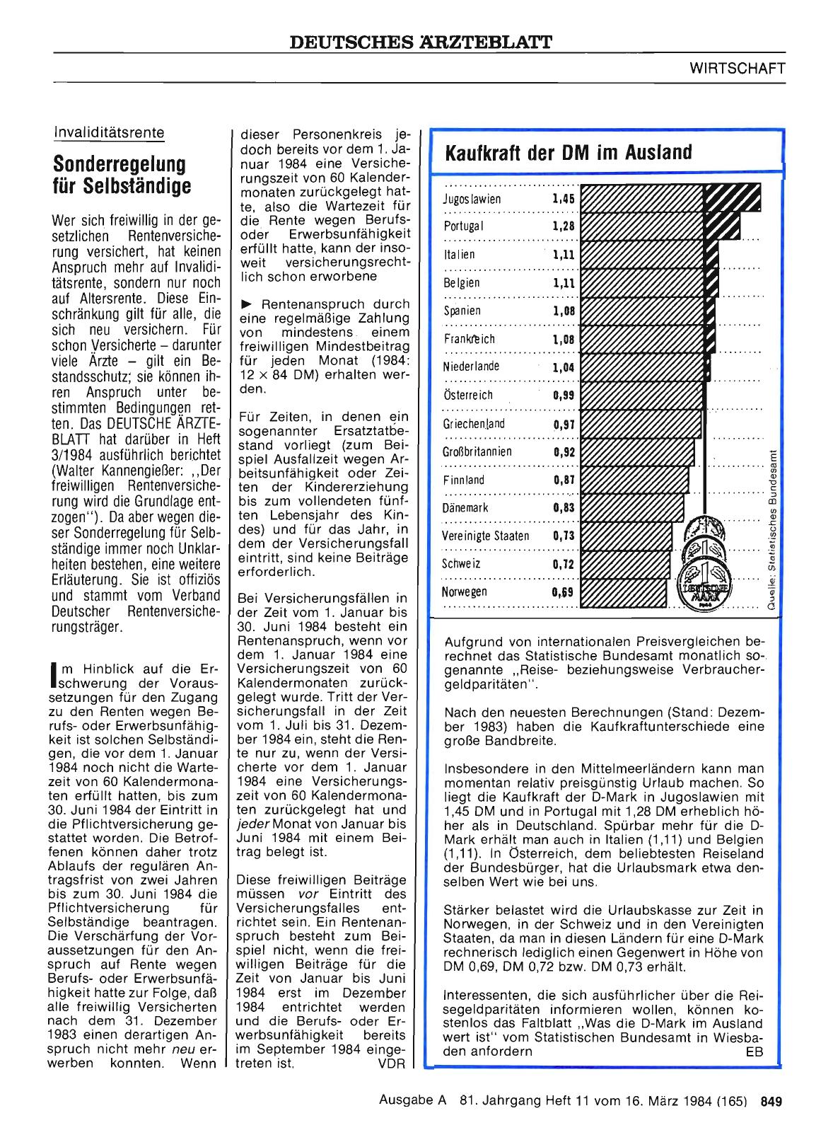 Vorschauseite 1: Sonderregelung für Selbständige